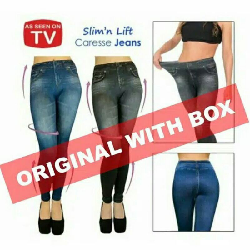 legging pelangsing model jeans | caresse jeans