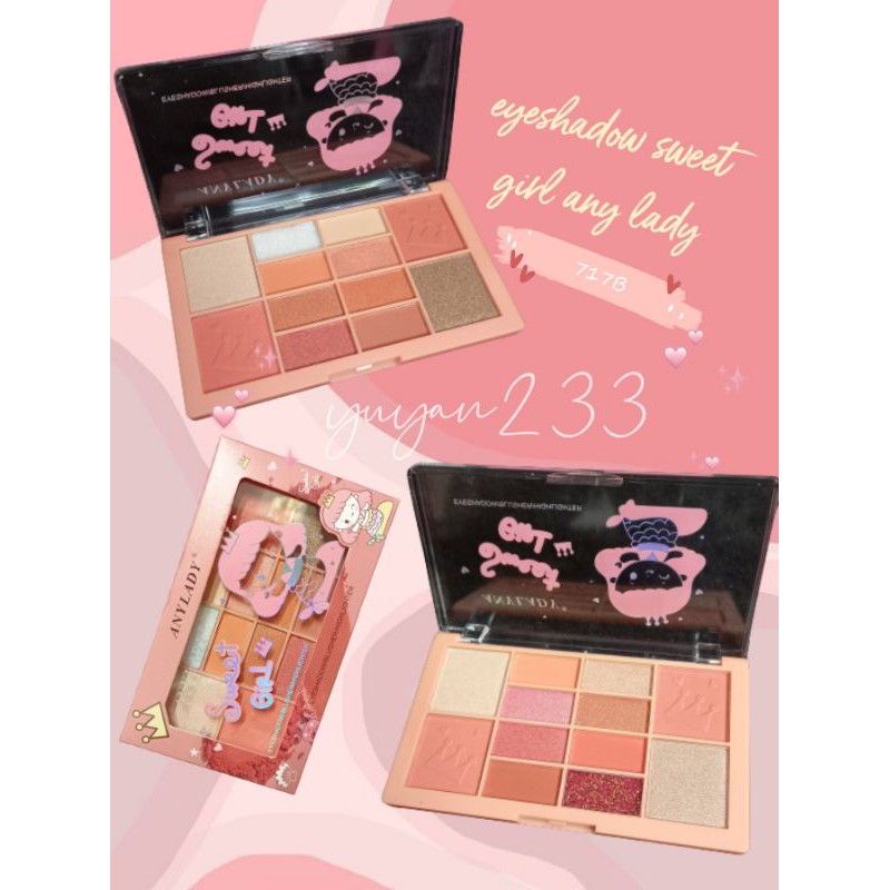 PROMO!!!EYESHADOW PALETTE SWEET GIRL ANYLADY 717B/792