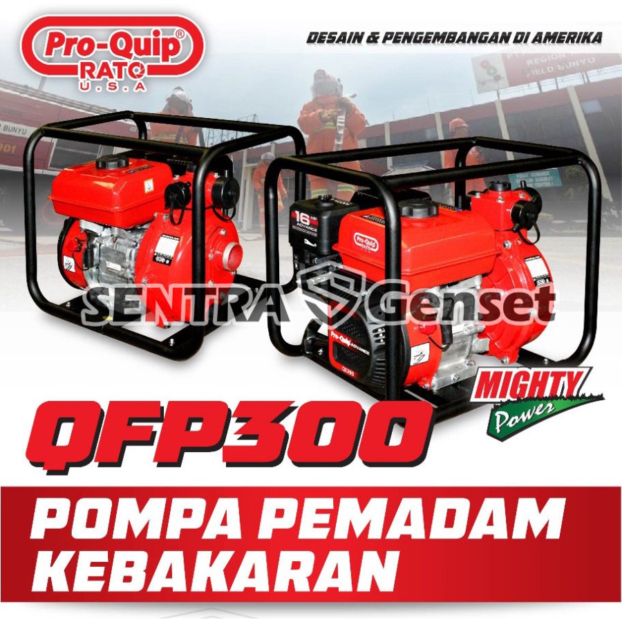 Mesin alkon pompa pemadam 3 Inch QFP 300