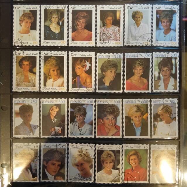 

1 Set Perangko Princess Lady Diana - Prangko Koleksi Mancanegara