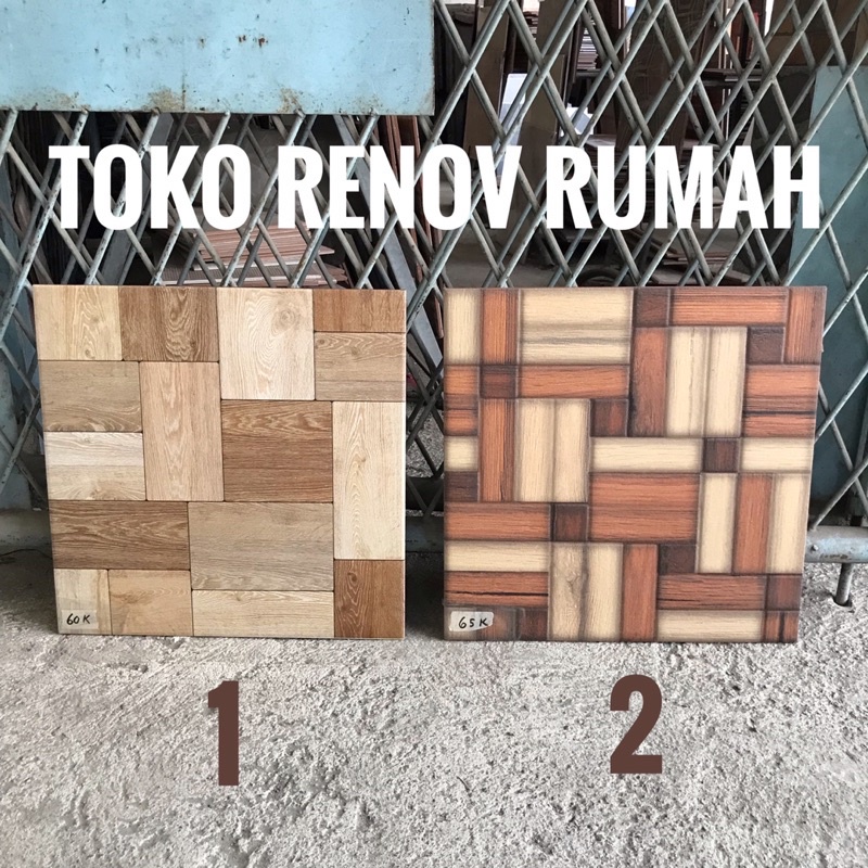 keramik lantai 40x40 motif kayu (kasar)/keramik teras/keramik lantai motif kayu/ keramik parkit kayu