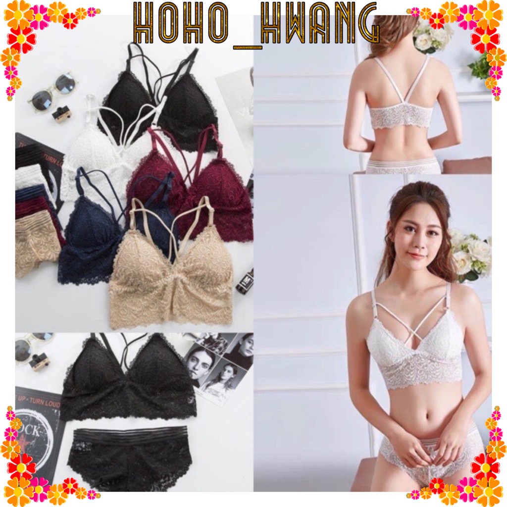 BRA BRALETTE WANITA SEXY BAHAN LACE IMPORT BRA set MUSIM