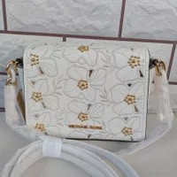 TAS WANITA BRANDED ORIGINAL - MK SOFIA SMALL CROSSBODY OPTIC WHITE