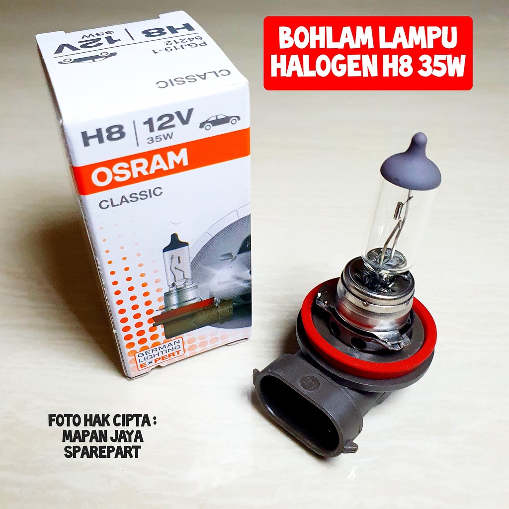 BOHLAM LAMPU KABUT H8 12V 35W - BRV / SIRION / MOBILIO / ERTIGA / JAZZ / BRIO OSRAM