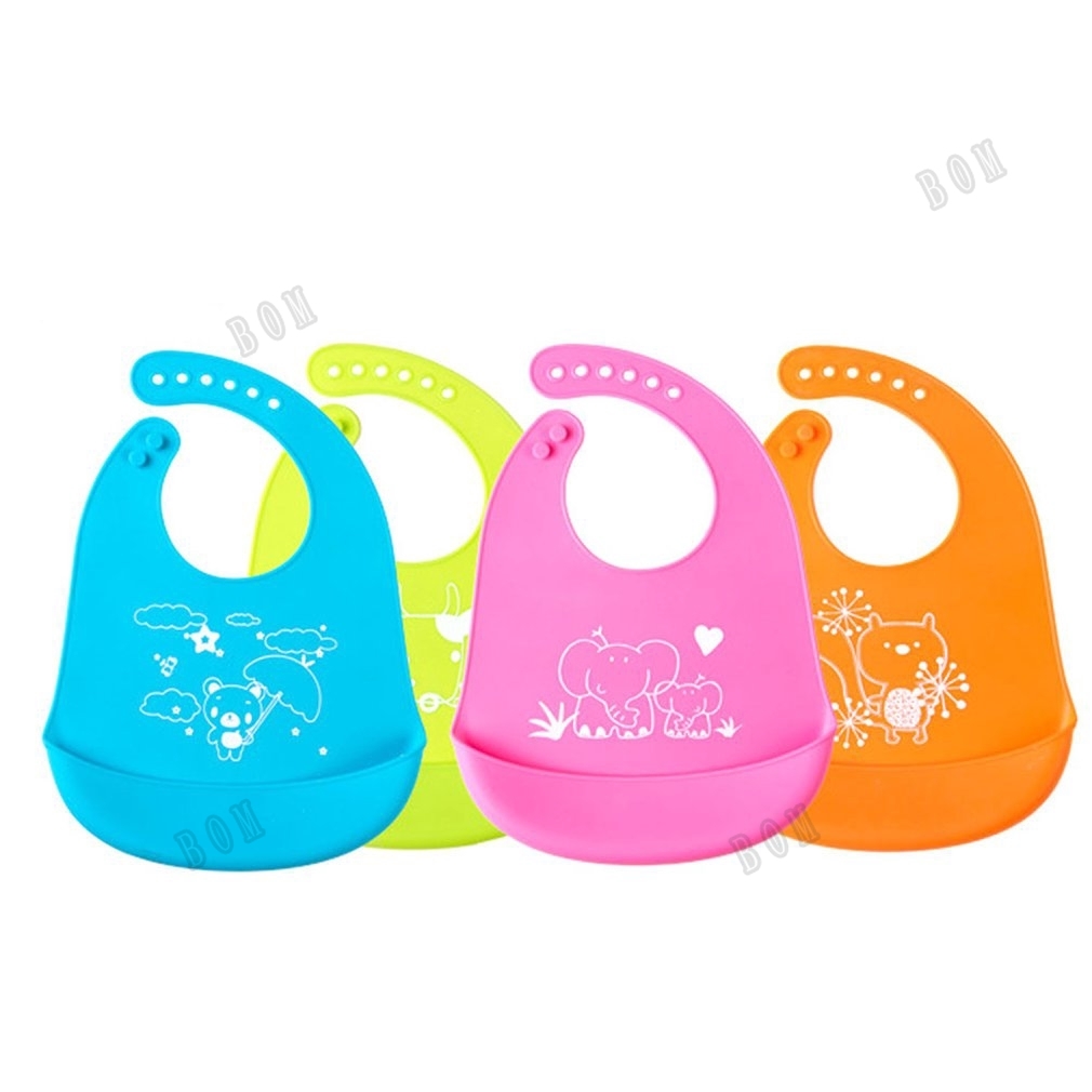 Children Baby Eat Bib Bib Baby Silicone Rice Bowl Neutral Silicone