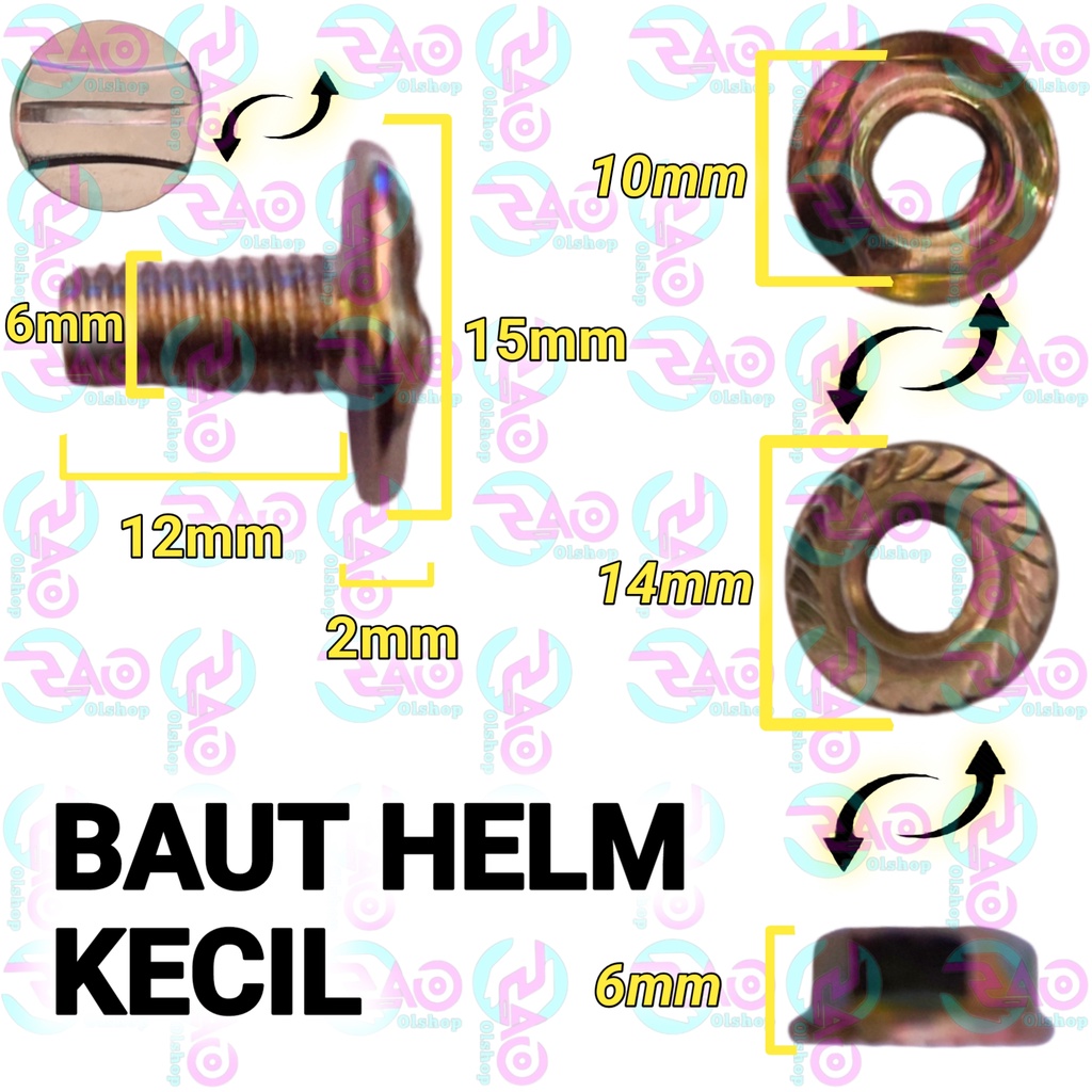 Baut Helm GM EVO Helem Shopee GOJEK GRAB Evolution