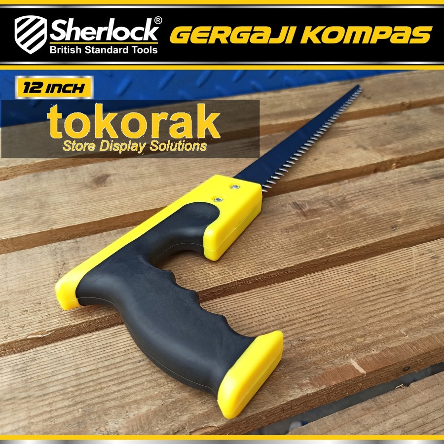 GERGAJI KAYU 12 INCH SHERLOCK GERGAJI KOMPAS COMPASS GERGAJI SERBAGUNA