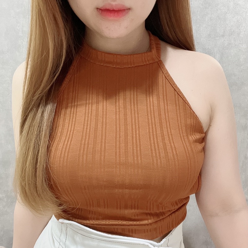 Halter Backless Top | Atasan Wanita Korean Fashion | Maimon Grosir