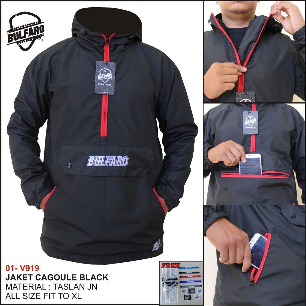 ORIGINAL BULFARO !! JAKET KANTONG DORAEMON HOODIE CAGOULE OUTDOOR GUNUNG