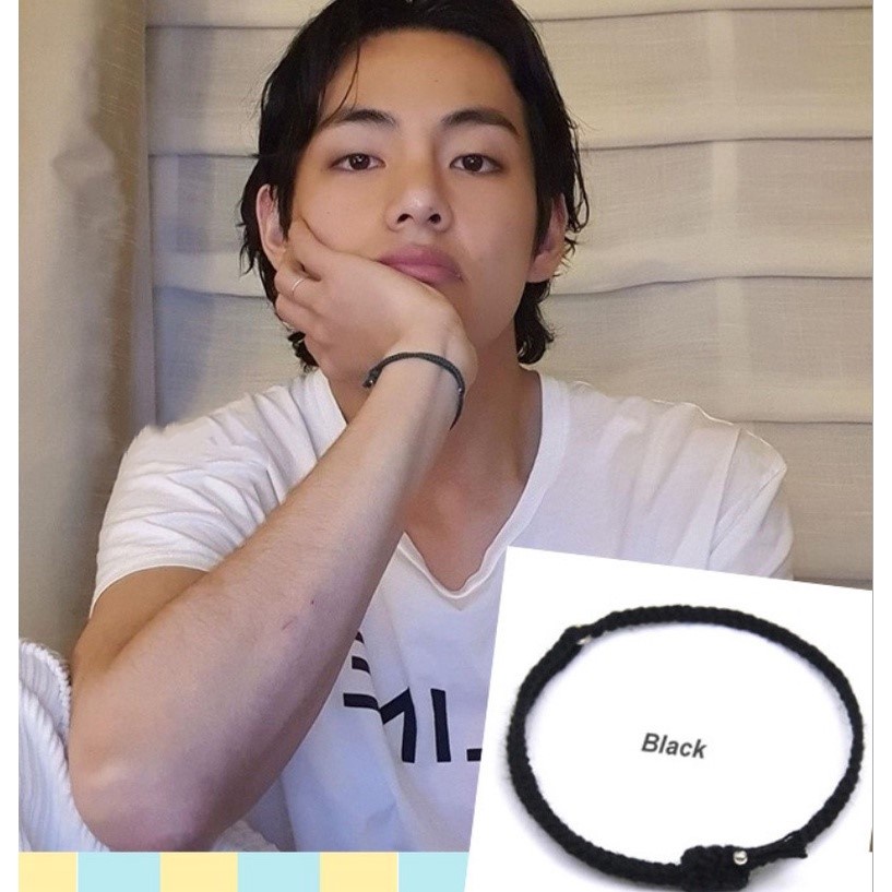 Kpop BTS Bracelet Jungkook V Kim Tae Hyung Hand Rope Hand-woven