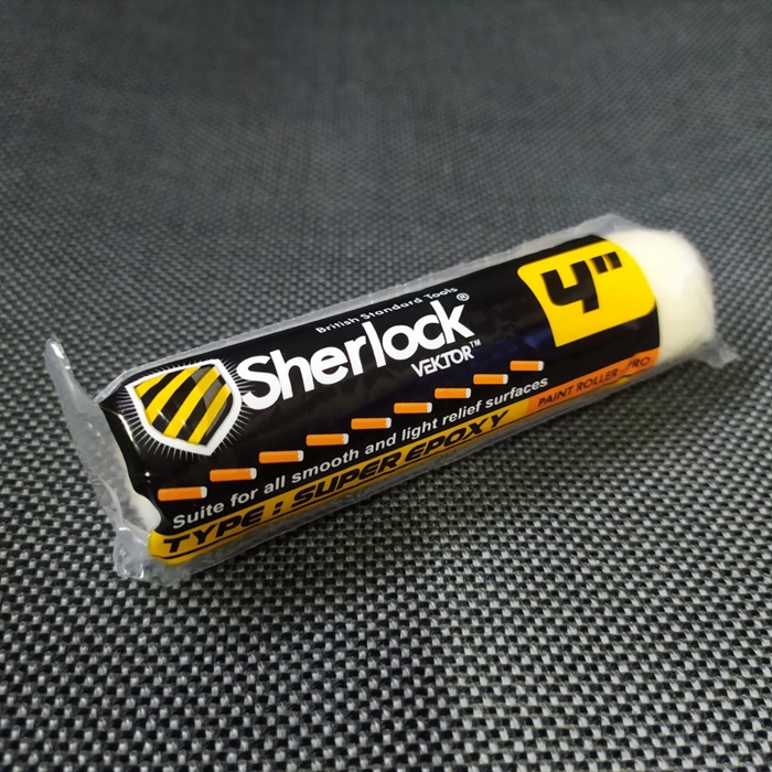 Isi Kuas Roll Super Epoxy 4 inch Sherlock (Bisa Dicuci Dengan Thinner)