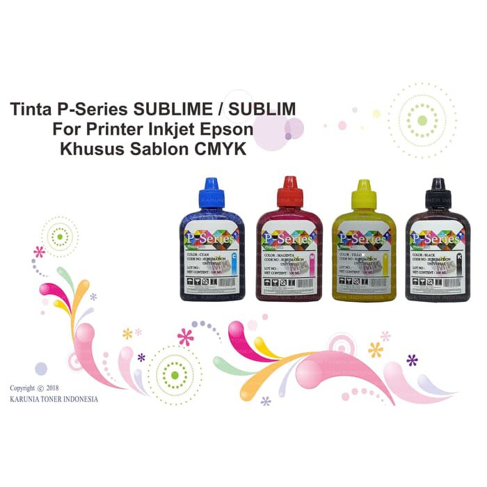

1set Tinta P-Series SUBLIME / SUBLIM 100ml CMYK