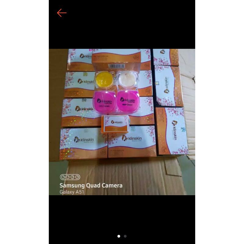 Klinskin Cream Suang Malam Dan Sabun