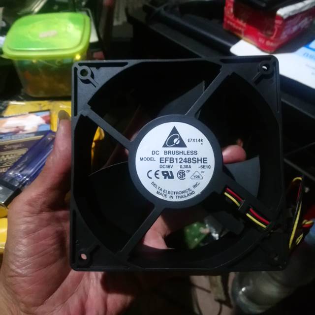 FAN DELTA HIGH SPEED DC 48V 0.30A 12CM