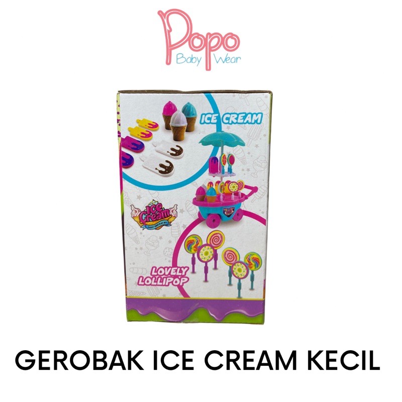 Mainan Gerobak Es Krim/Ice Cream Kecil (Mini/FREE BUBBLEWRAP)