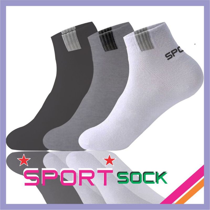 Kaos Kaki Olahraga Sport / Gym Fitness Futsal Sepakbola Basket Bulutangkis Badminton Lari Senam