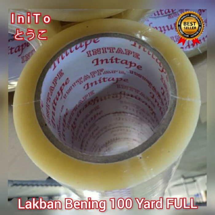 

Lakban Bening 100 Yard FULL 45mm Tape Selotip Solasi Isolasi Solatip