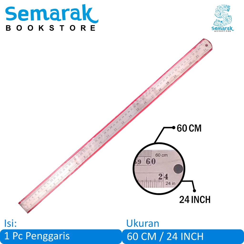 

Trifelo Stainless Steel Ruler Penggaris Besi Anti Patah 60 Cm
