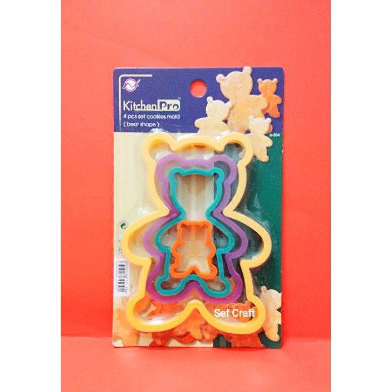 

Teddy bear cutter 4 / set KitchenPro Import