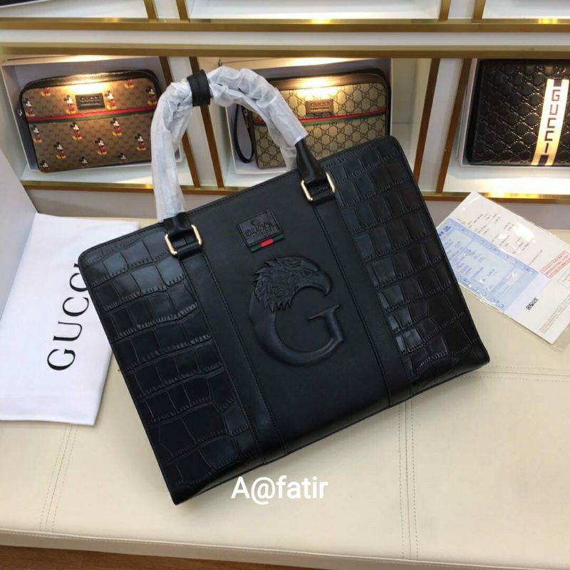 Jual Tas Kantor Tas Selempang Fashion Pria Dan Wanita Gucci Black