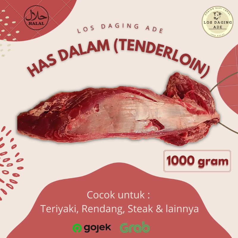 

Daging Sapi Has Dalam Lokal Segar (Tenderloin) | 1000 gram