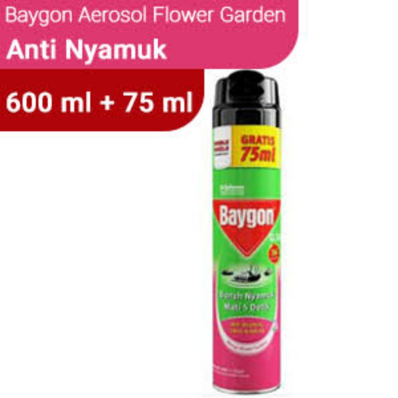 Baygon Aerosol 600 ml Pembasmi Serangga ORIGINAL-BPOM