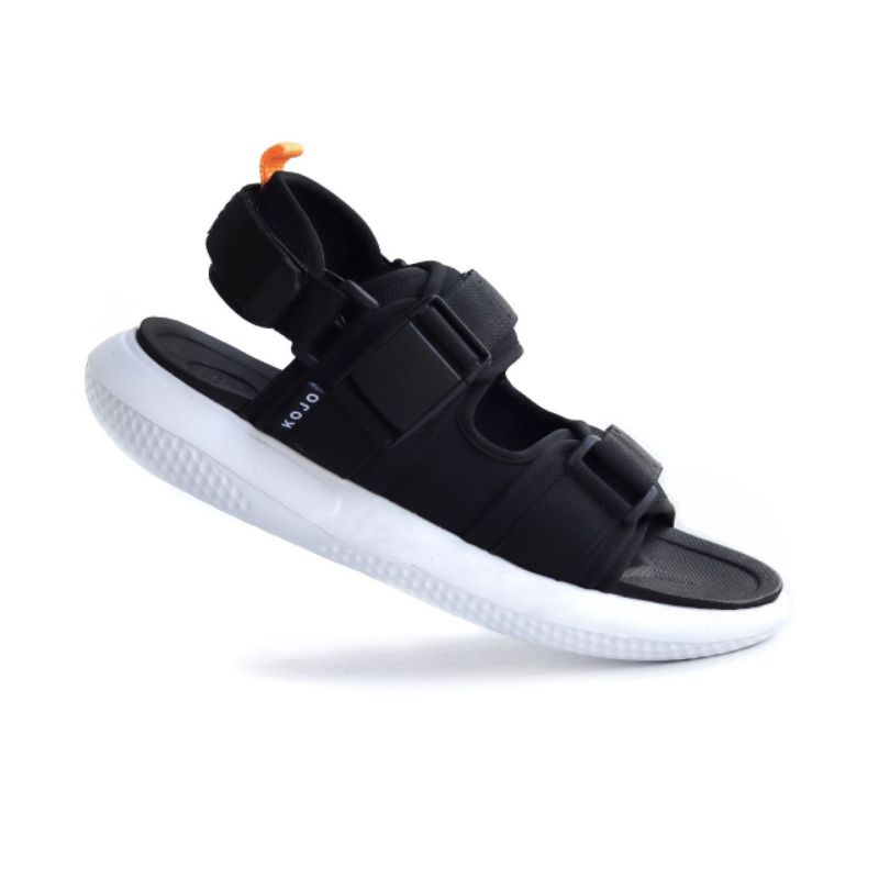 TAKUYA BLACK| Sandal Slide fashion hitam/sandal pria/ Slop Pria BAYAR DI TEMPAT Sandal Slip On Pria 05