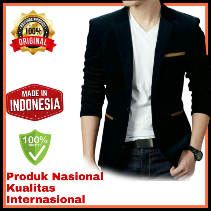 JAS BLAZER PRIA FORMAL KANTOR KOREA - JAZ BLEZER BLESER WISUDA NIKAH COWOK JAKET JASKO