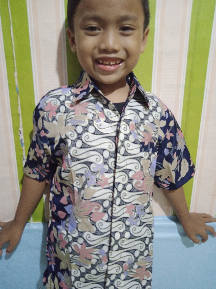 Sb Collection Atasan Kemeja Rio Lengan Pendek Batik Anak Laki-laki