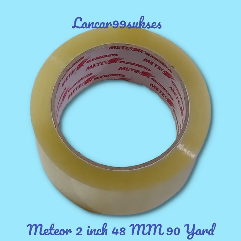 

Lakban bening 2 inch lakban meteor merah 90 yard