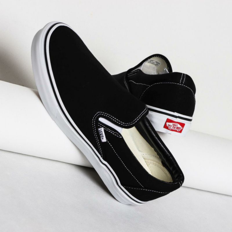 Vans slipon classic black white original BNIB