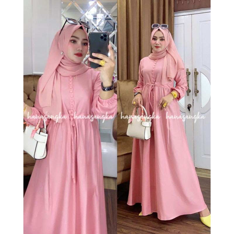 GAMIS LILA SET PASMINA by HANASANGKA