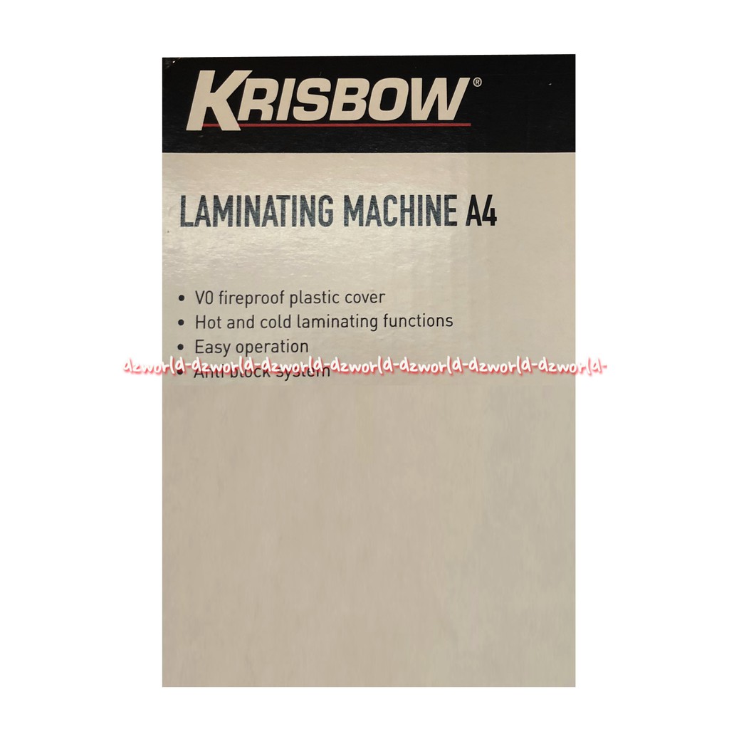 Krisbow Laminating Machine A4 Mesin Laminating Kertas Plastik Laminator A 4