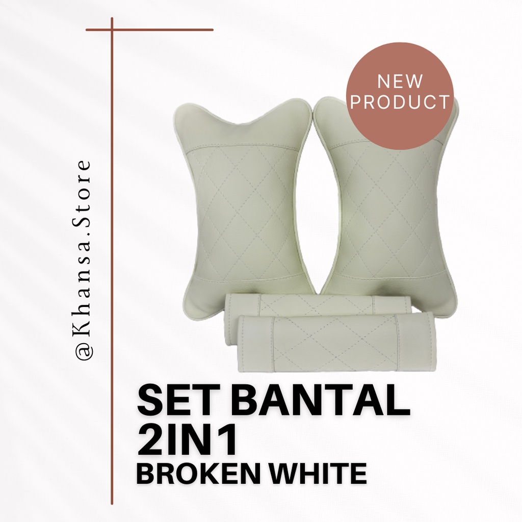 Set Bantal Mobil 2 in 1 Bantal Mobil/Headrest dan Cover Seatbelt