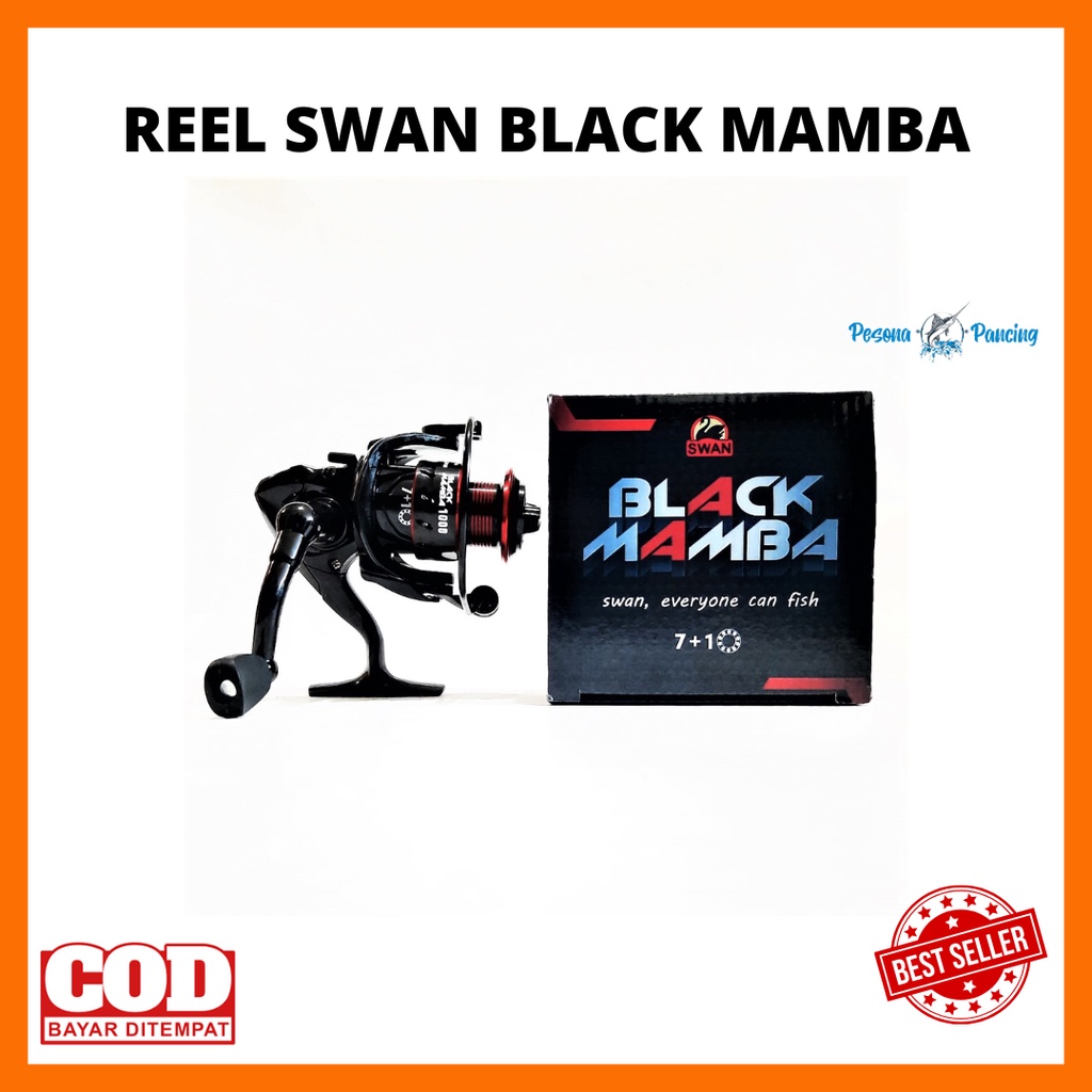 Reel Pancing SWAN BLACK MAMBA One Way Free Handle  Super Smooth Japan Technology