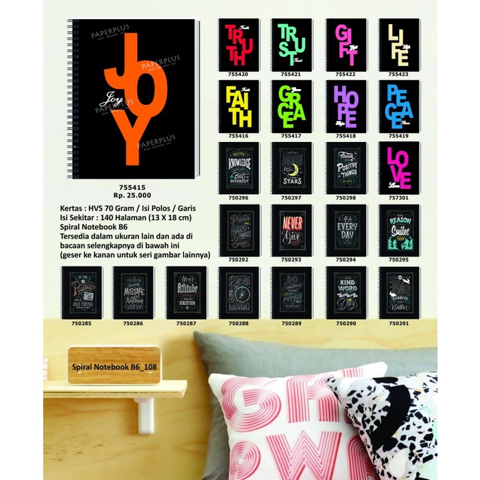 

Hemat Notebook Spiral B6 Joy Bagus