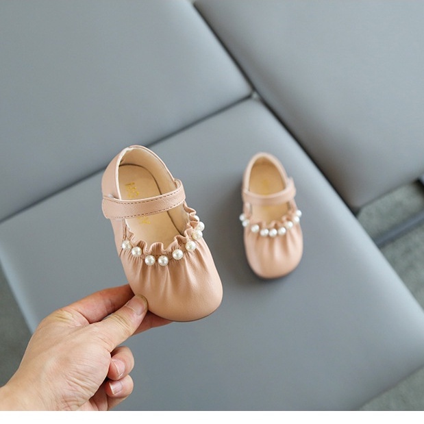 CHUBBI 25 Sepatu Pesta Anak Perempuan Polos Stud Pearl