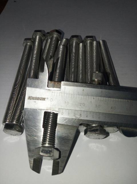 Baut hex m8 x 110(11cm) stainless 304 THE A2-70