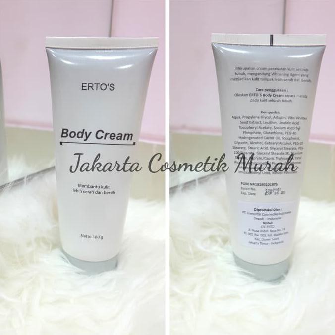 Ertos Body Cream bpom / Erto's Body Serum  BPOM