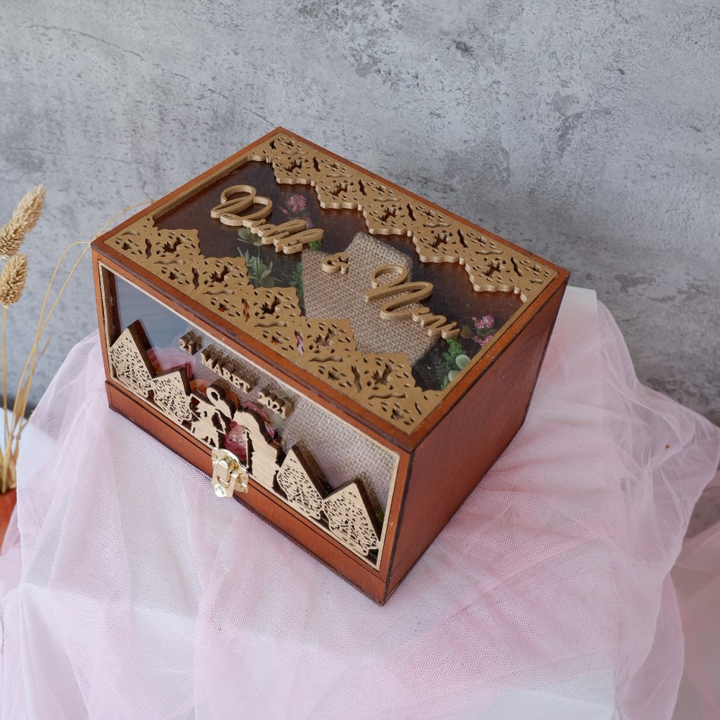 BOX MAHAR/BOX PERHIASAN SET/BOX PLYWOOD CUSTOM/JEWELLERY SET