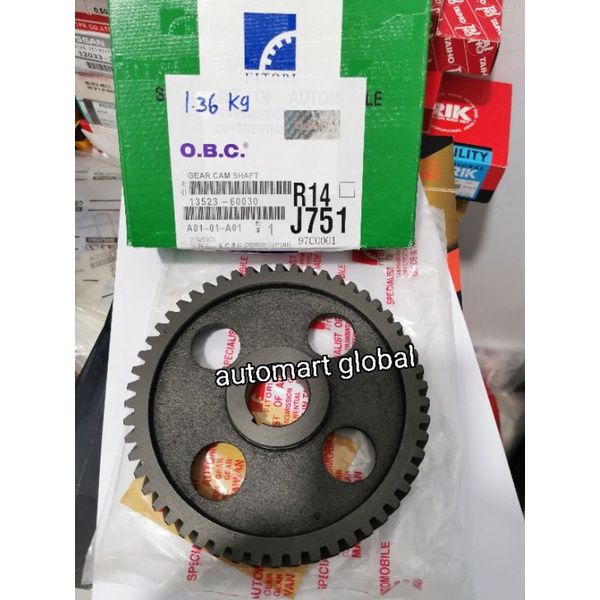 gigi camshaft noken as toyota hardtop fj40 2f 13523-60030 besi