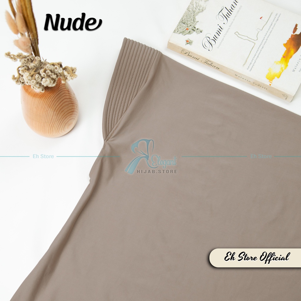 JILBAB BERGO HAMIDAH SPANDEX JERSEY PREMIUM | HIJAB SPORT I JILBAB SPORT I KERUDUNG BERGO I JILBAB INSTAN-Nude
