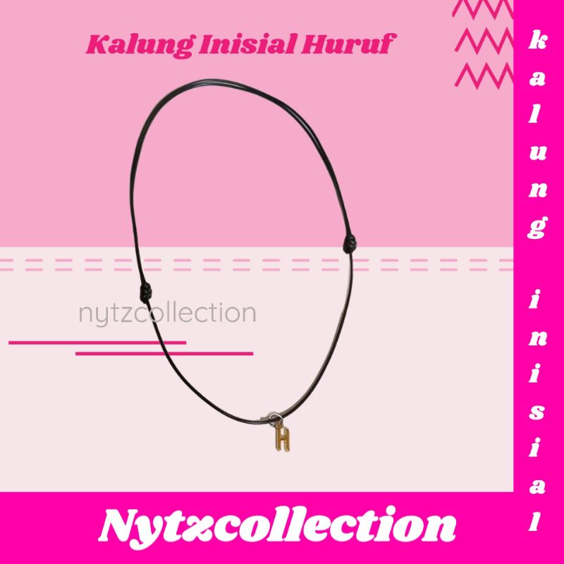 Kalung Tali Inisial Kalung Huruf