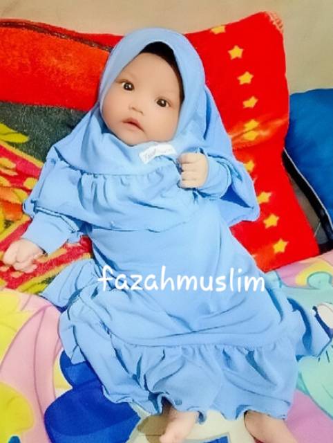 Baju muslim gamis bayi dan anak perempuan