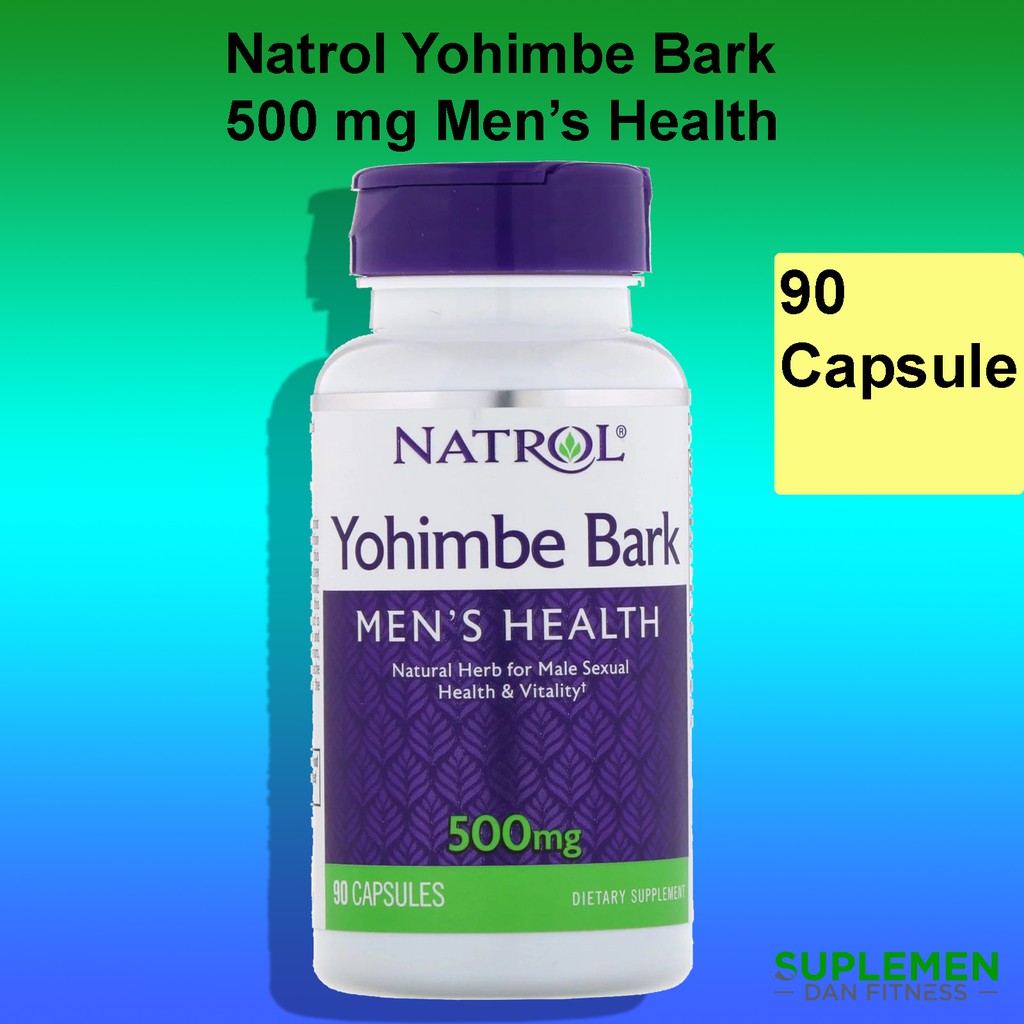 Natrol Yohimbe Bark 500 mg 90 Capsules Men’s Health Mens Men 500mg