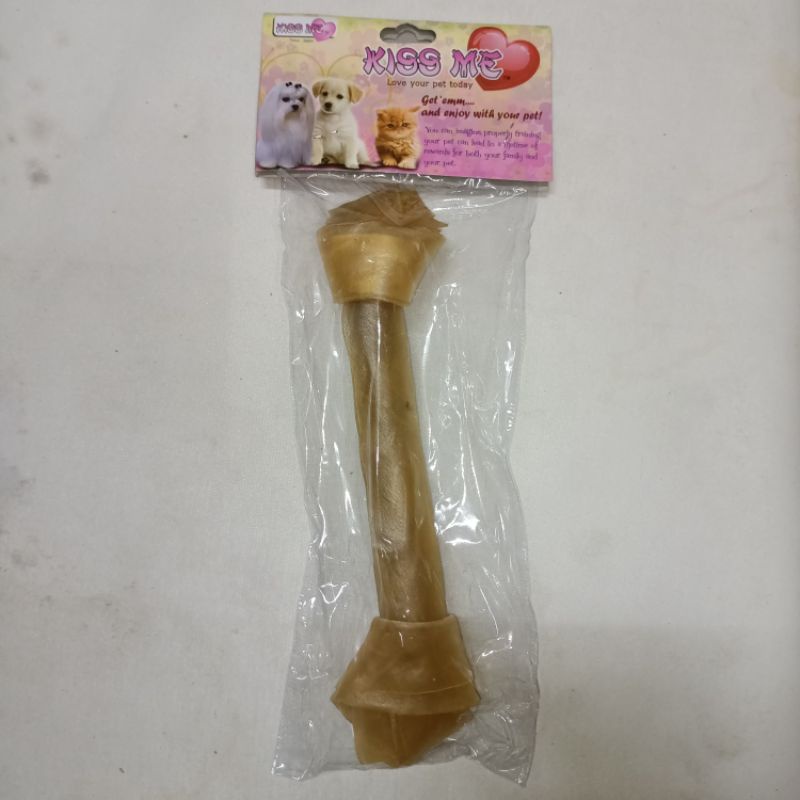 Tulang Gigitan Anjing - KissMe Knotted Bone 10,5&quot; isi1 (Natural) Km518