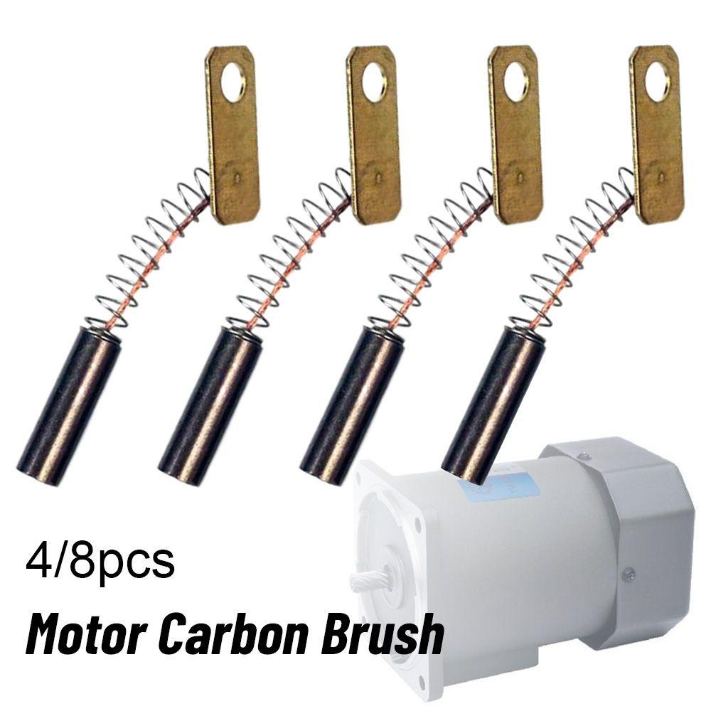 Populer4/8pcs Bor Mini Baru 5.7 * 21mm Alat Putar Generik Carbon Brushes