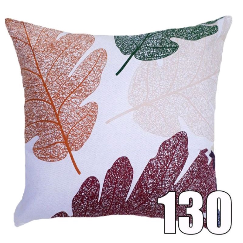 bantal sofa motif daun