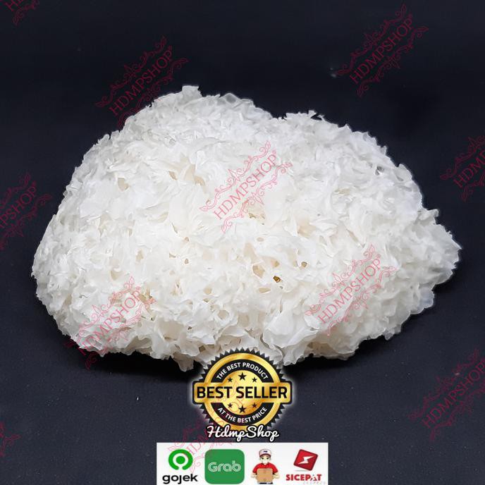 

TERMURAH jamur salju / white fungus / pek bokni / Bai Mu Er 100 Gram - MURAH Kode 716