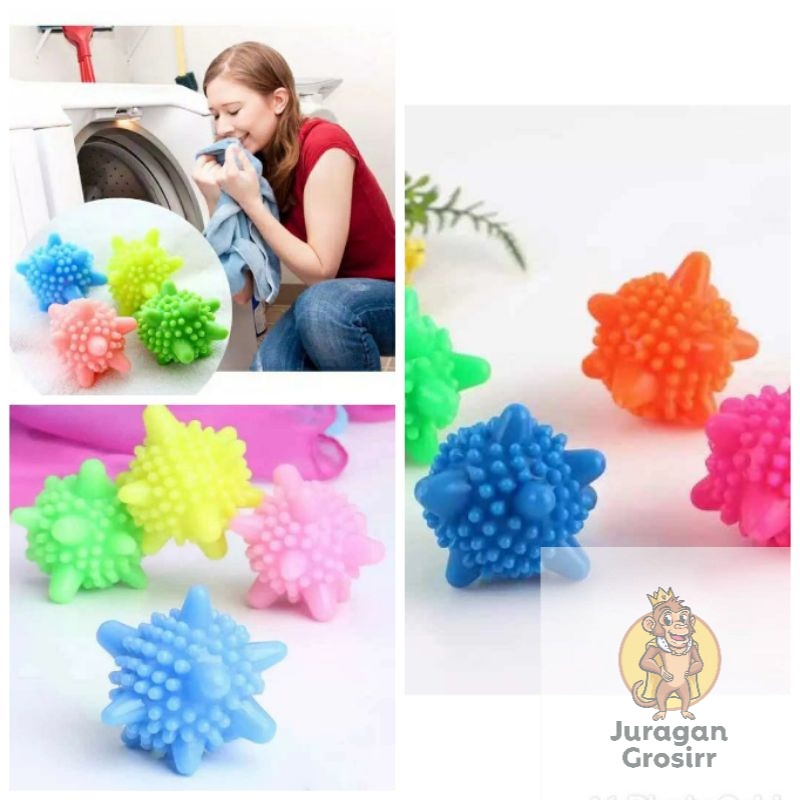 JG - SABUN CUCI BAJU /  Laundry Ball Karet Bola Karet Mesin Cuci Bola Pembersih Baju Bola Laundry